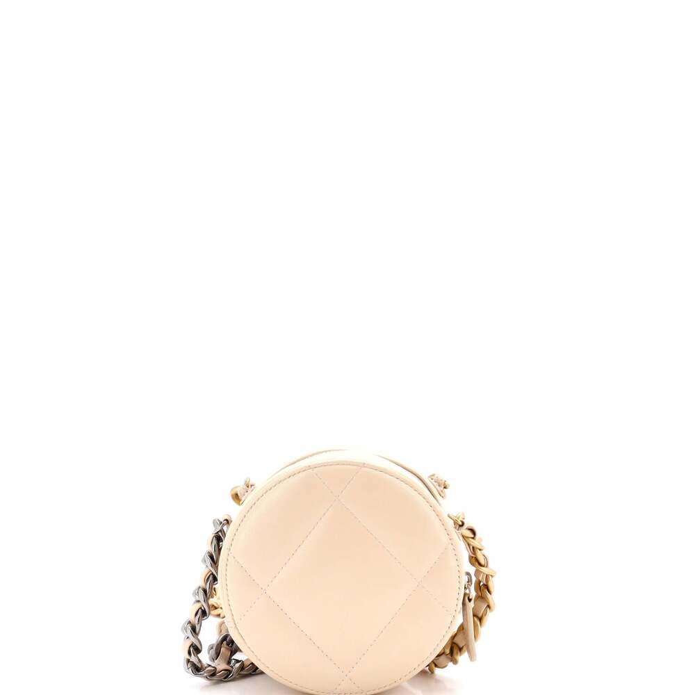 Chanel 19 Round Clutch With Chain #258149C21B - Picture 3 of 7